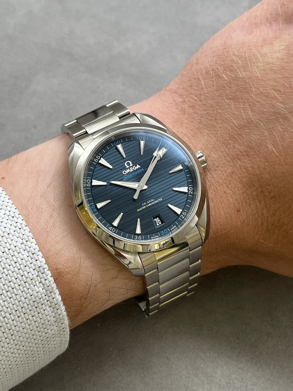 Omega Aqua Terra Blue Ref. 220.10.41.21.03.001 — Craig Husar Fine